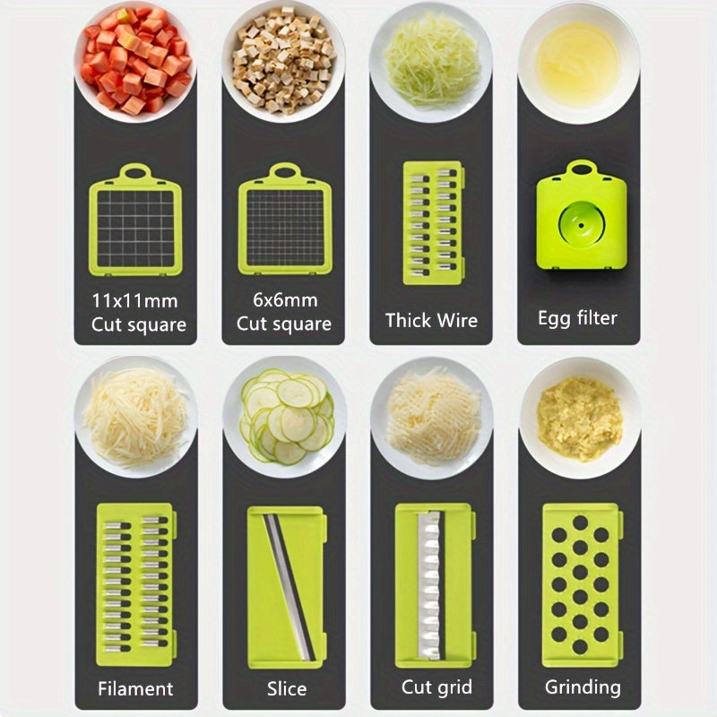 15pcs Multifunctional Vegetable Chopper & Slicer Set
