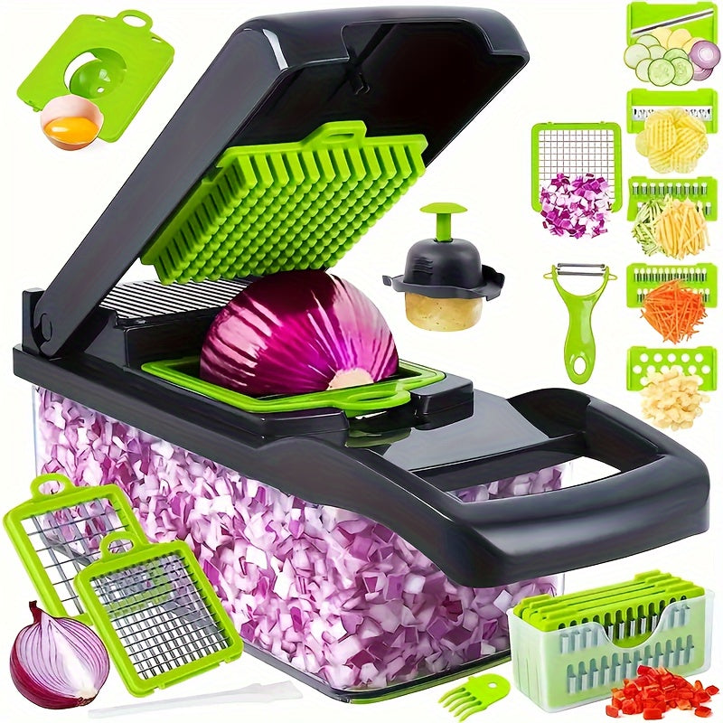 15pcs Multifunctional Vegetable Chopper & Slicer Set
