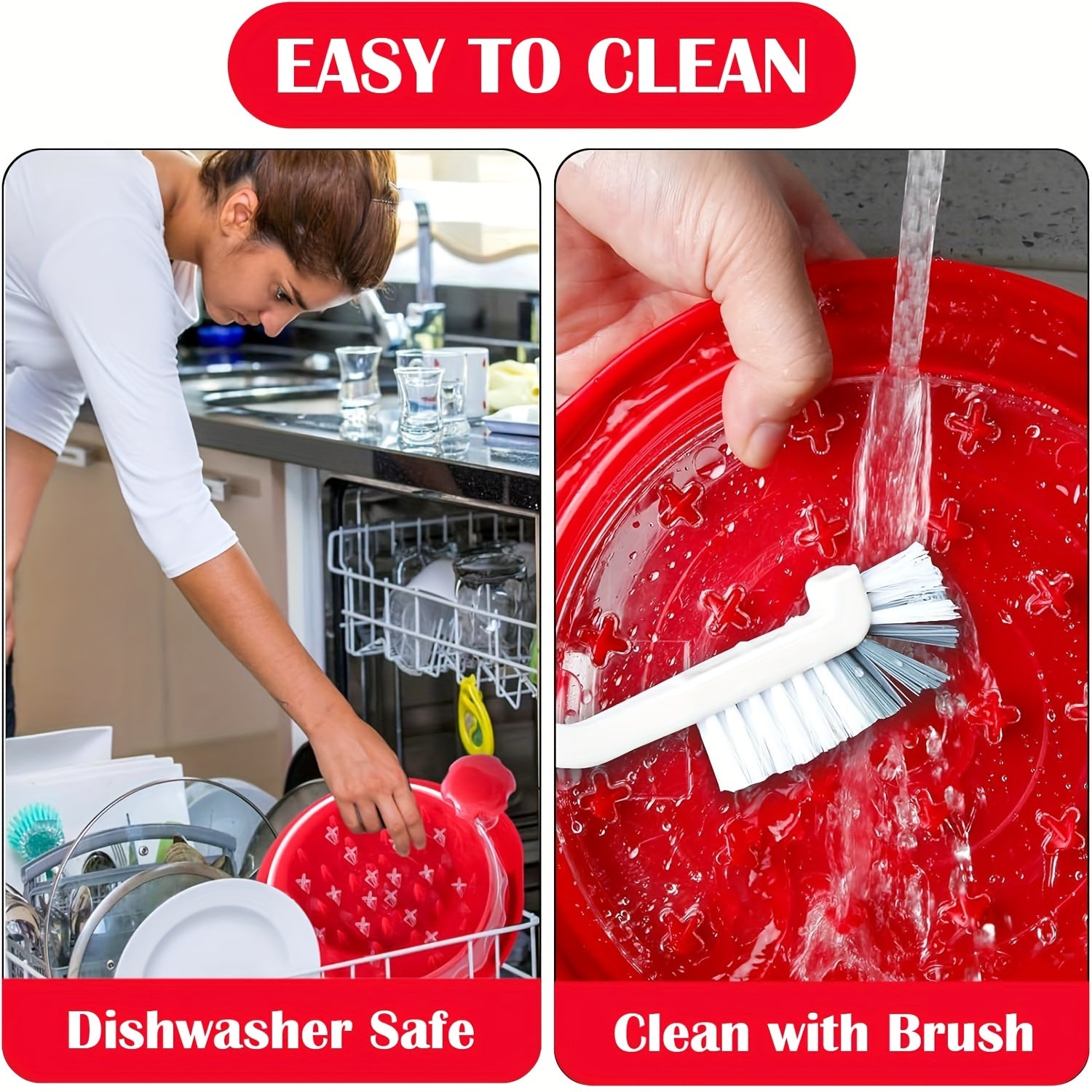 Chicken Shredder Tool with Lid & Brush – 1pc