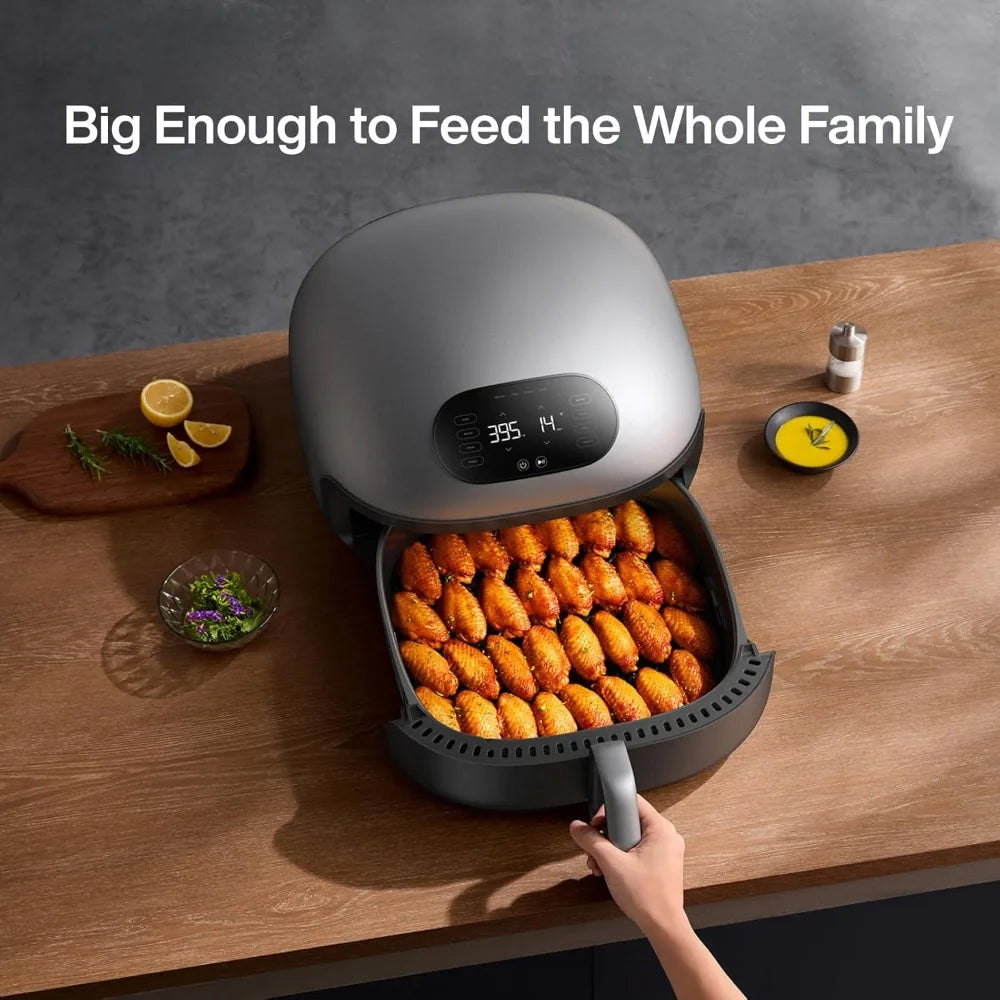 Air Fryer, Extra Large with Superior Airflow, Self-cleaning Smart Digital Fryer with PFAS free Basket for Quick Easy Meals