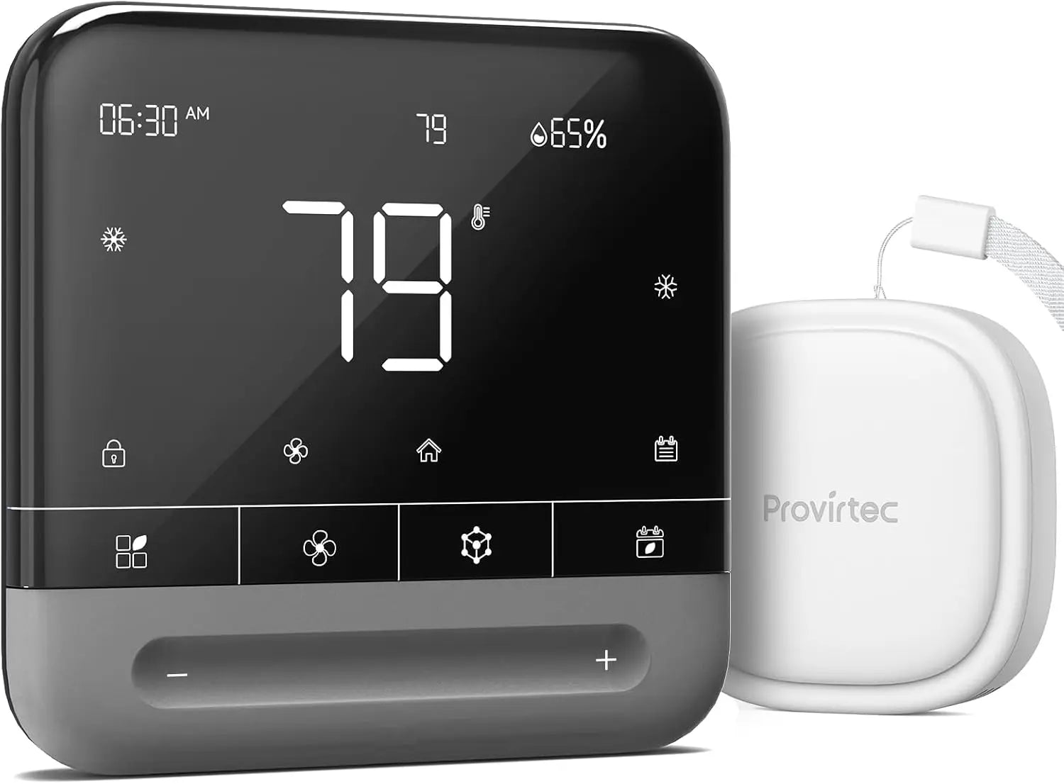 Smart Sensor, Smart Programmable , Digital Remote WiFi Thermostat, Sleep/Home/Away Modes, Energy Saving, 3.95