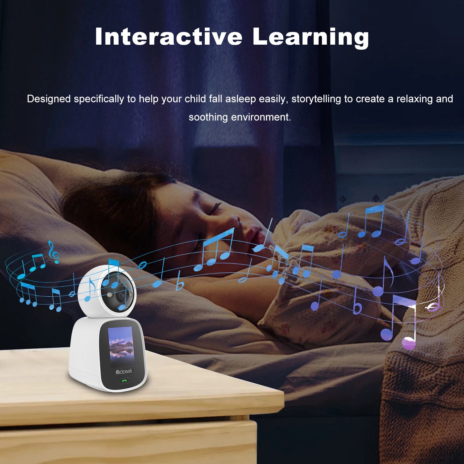 Closeli CL200 5MP Wi-Fi Video Calling Camera Motion Detection Security IP Camera Ultra HD Image Full-color Night Vision Monitor