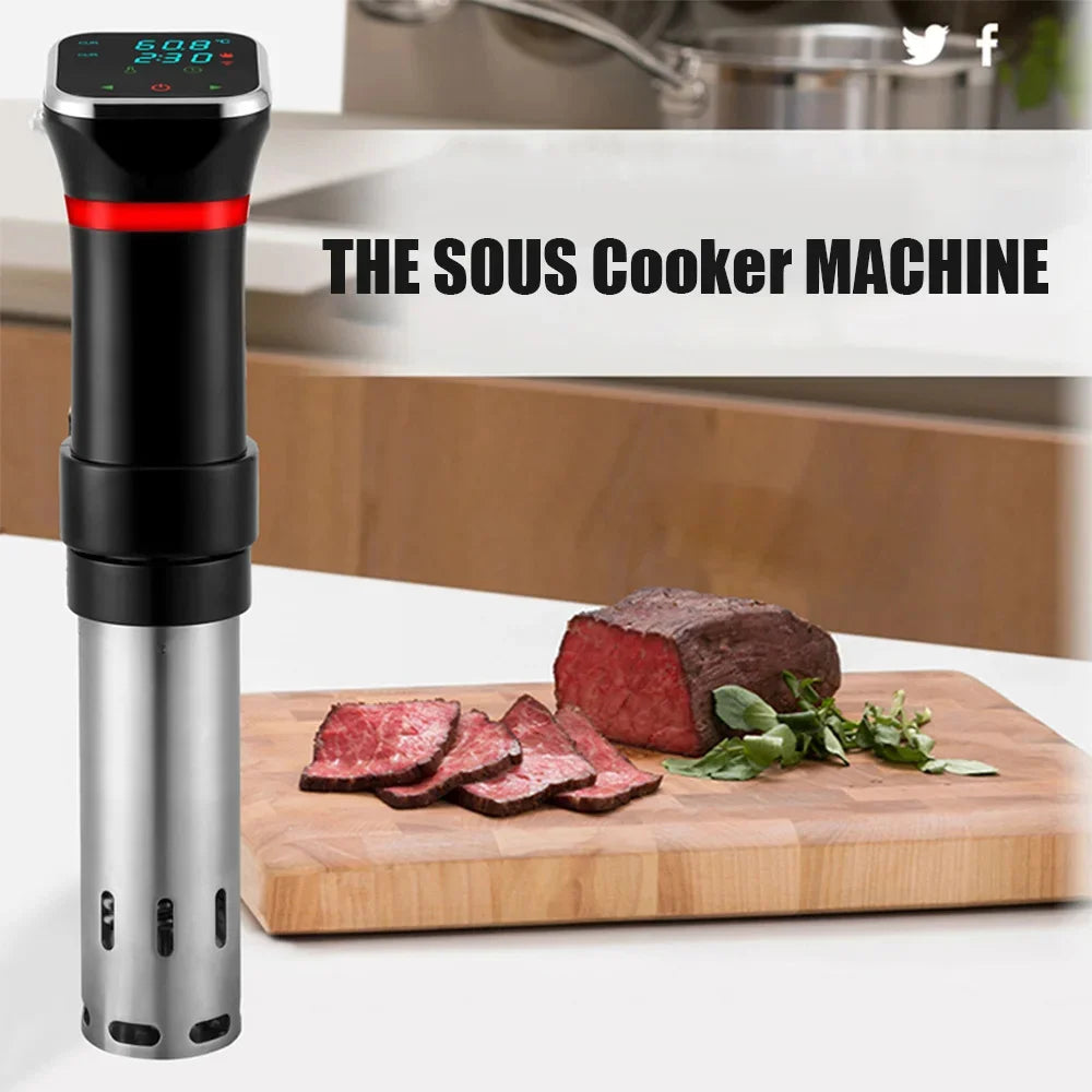 1100W Portable Sous Vide Cooker Immersion Circulator Accurate Cooking Vacuum Cooker with Digital Display Timer Kitchen Gadgets