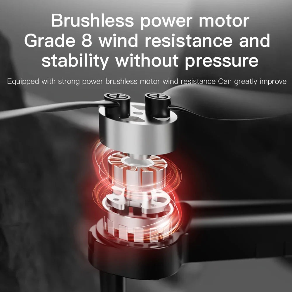 2025 F196 RC Quadcopter Mini Drone with 4K Camera Brushless Motor Obstacle Avoidance Optical Flow Remote Control FPV Dron Toy