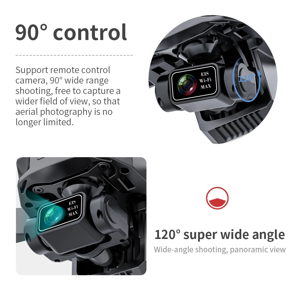 KF101 MAXS GPS Drone 4K Camera 3-Axis Gimbal Brushless Anti-Shake EIS HD Camera Drone 3KM Flight RC Drone Ship from US