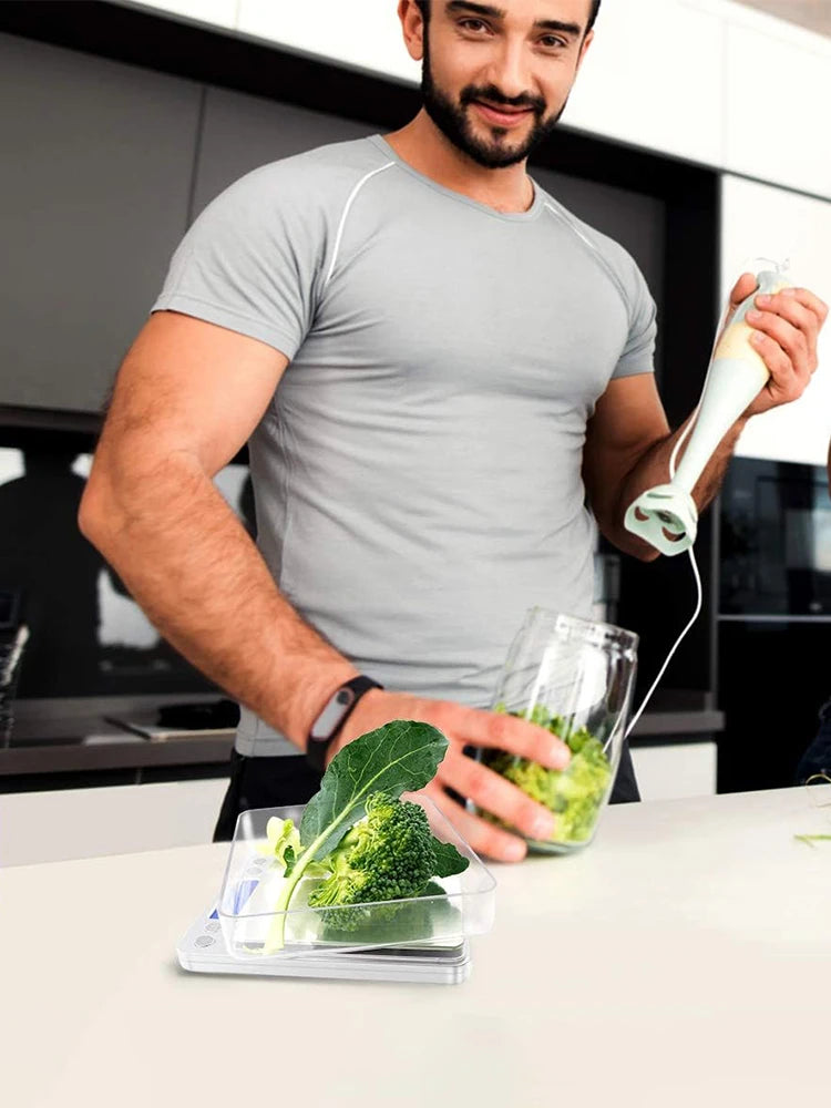 2kg/3kg/500g Small Digital Food Scale Accurate Weighting Multifunction Kitchen Scale High Accuracy Gram Scale for Jewelry/Baking