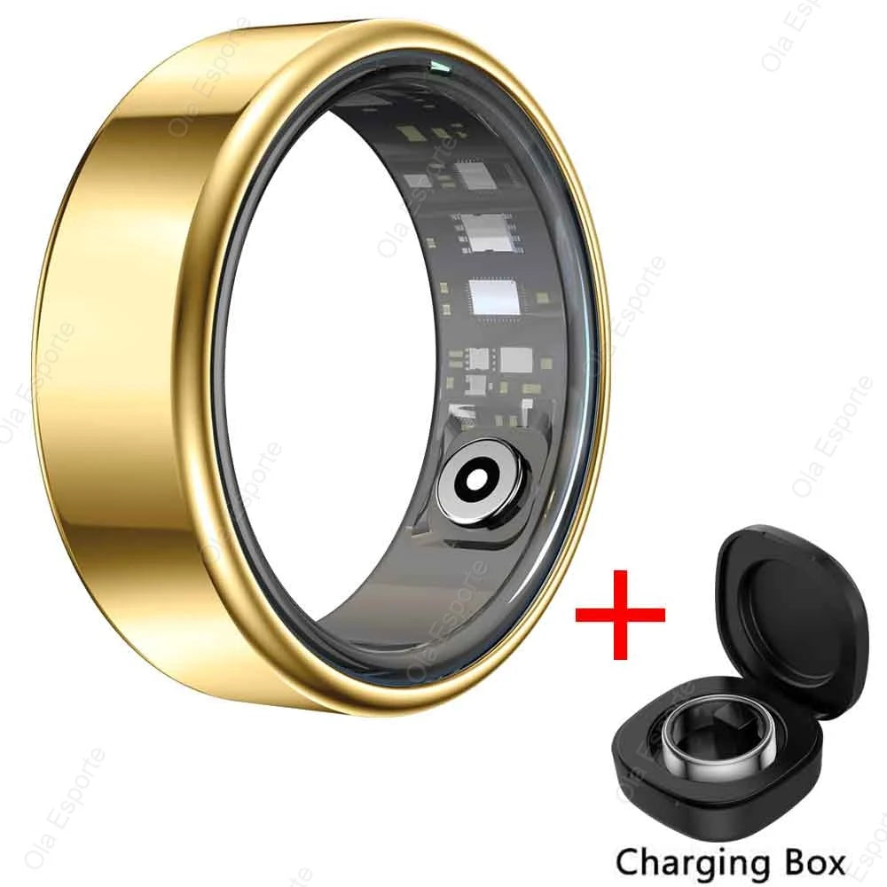 Smart Ring Newest Intelligent Wearable Device For Men Women Bluetooth Heart Rate Sleep Health Monitor Waterproof for IOS Android