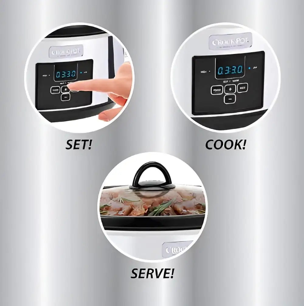 Cook & Carry 7 Qt. Digital Slow Cooker with Bonus Thermal Bag