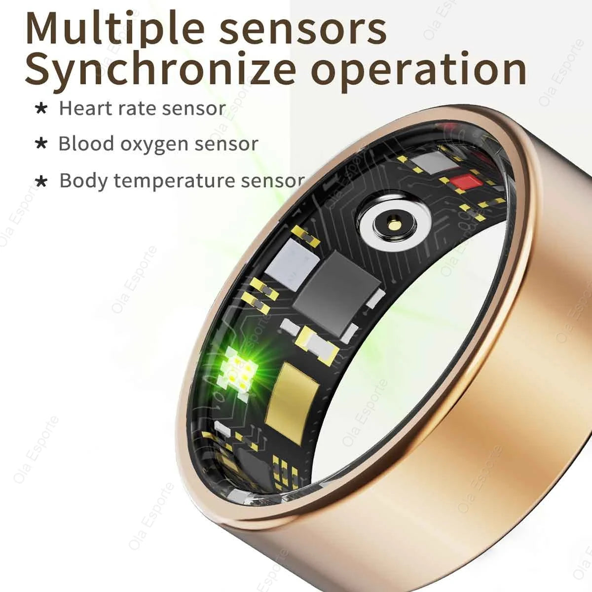 Smart Ring Newest Intelligent Wearable Device For Men Women Bluetooth Heart Rate Sleep Health Monitor Waterproof for IOS Android