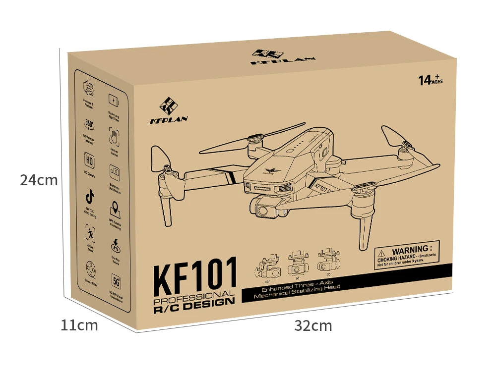 KF101 MAXS 4K GPS Drone with 3-Axis Gimbal & EIS