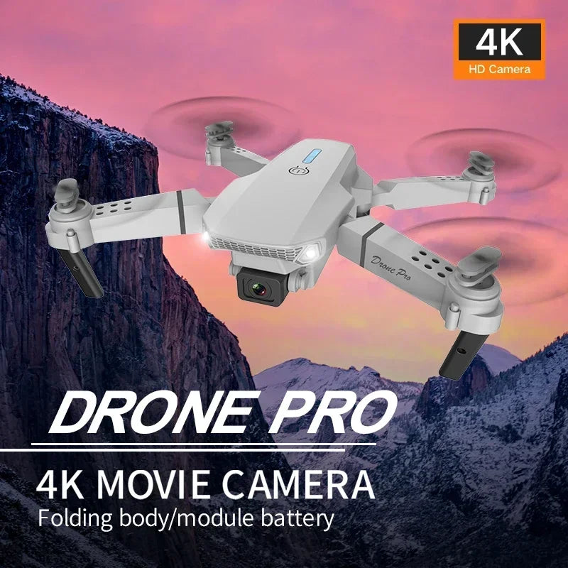 New E88 Pro FPV Drone with HD 4K 1080P Camera, WIFI, Height Hold, Foldable RC Quadcopter Helicopter Toy Gift