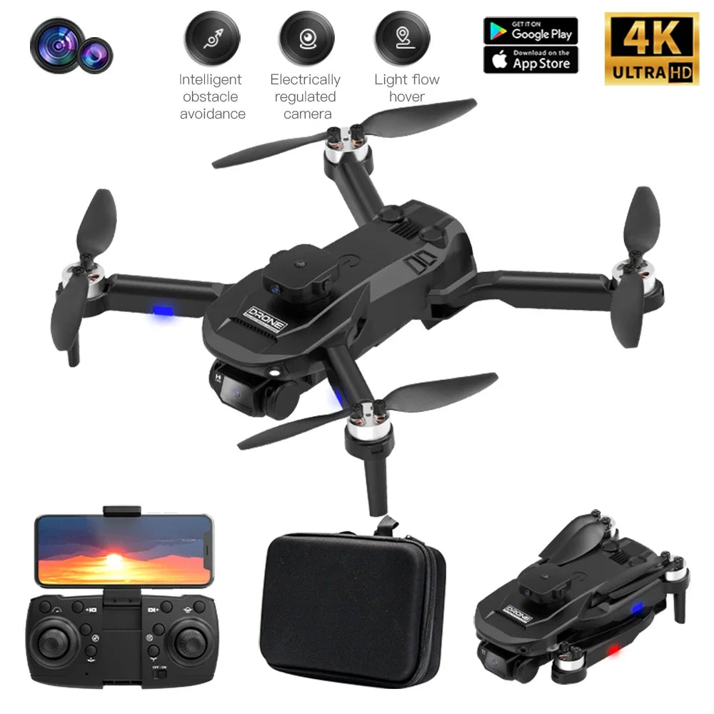 2025 F196 RC Quadcopter Mini Drone with 4K Camera Brushless Motor Obstacle Avoidance Optical Flow Remote Control FPV Dron Toy