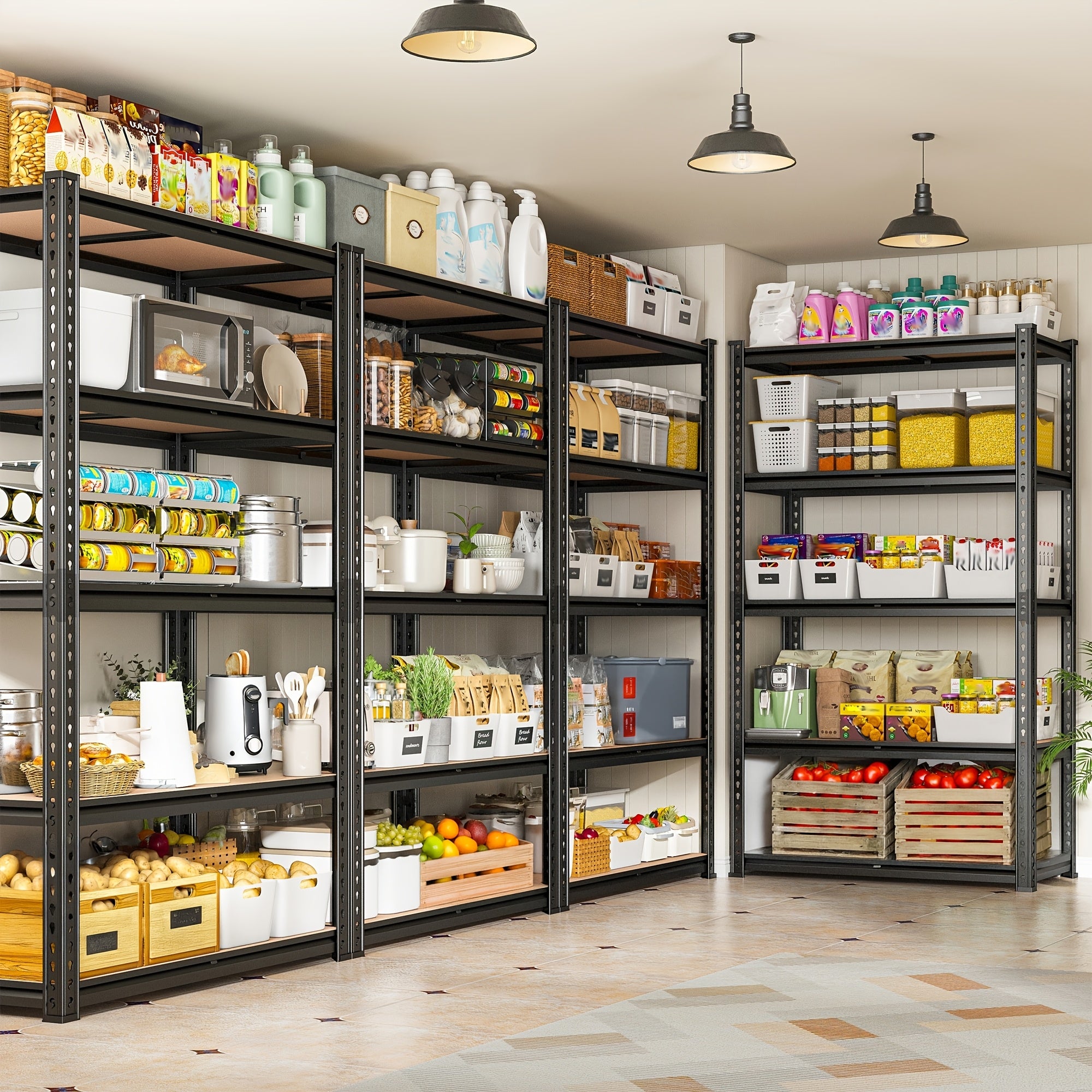 Heavy Duty 5-Tier Metal Shelving Unit – 2000 lbs Capacity