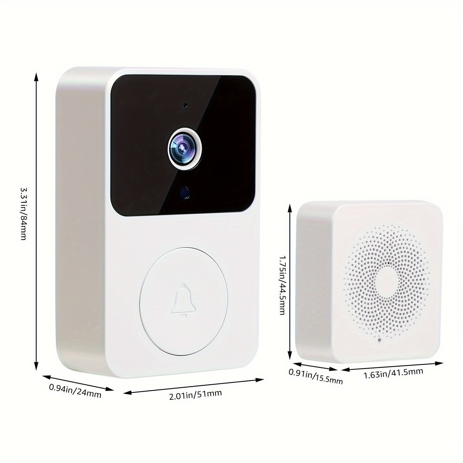 Smart Wireless Video Doorbell – HD, WiFi, Two-Way Audio