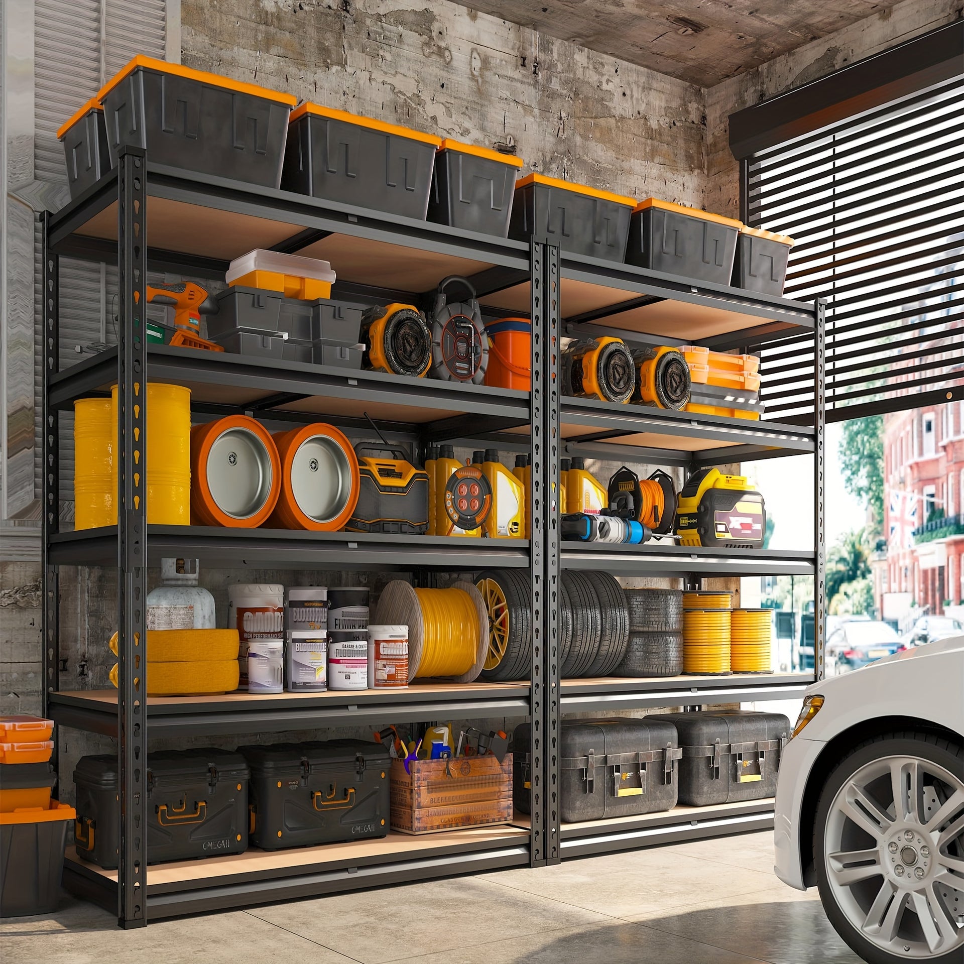 Heavy Duty 5-Tier Metal Shelving Unit – 2000 lbs Capacity