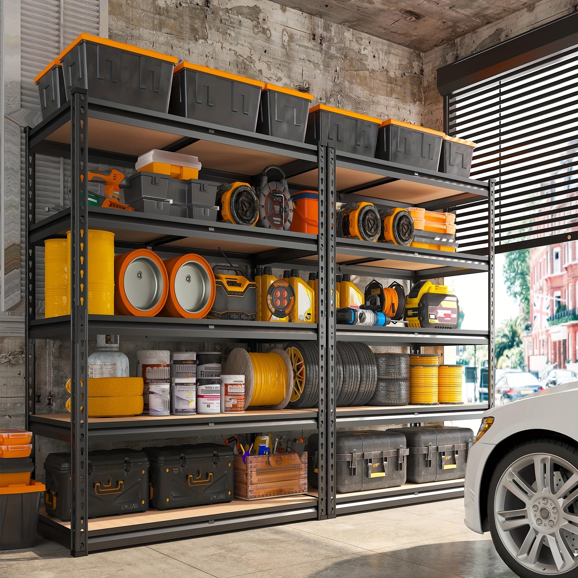 Heavy Duty 5-Tier Metal Shelving Unit – 2000 lbs Capacity